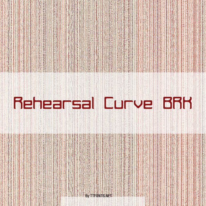 Rehearsal Curve BRK example